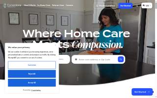 Cornerstone Caregiving of Post Falls website