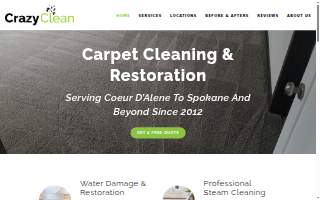 Crazy Clean Carpet Cleaning And Restoration website