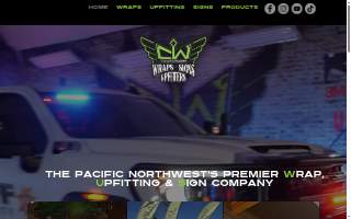 CW Wraps website