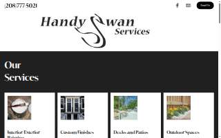 Handy Swan Services website