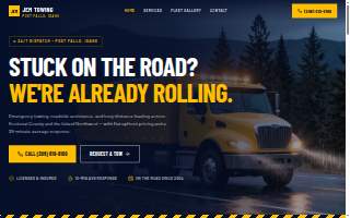 JEM Towing website
