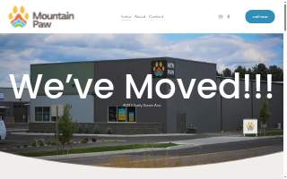 Mountain Paw Pet Supply website