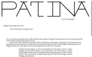 Patina rental & design website