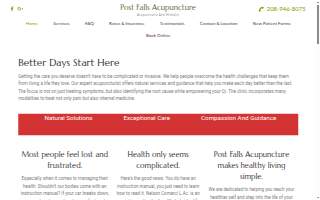 Post Falls Acupuncture website