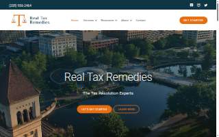 Real Tax Remedies, LLC website