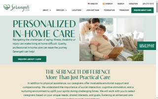 Serengeti Care of Post Falls website