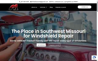 A1 Windshield Repair website