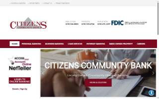 Citizens Community Bank website