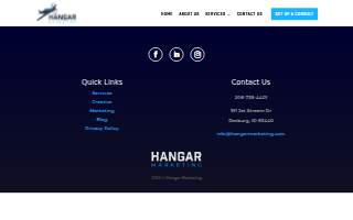 Hangar Marketing website