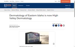 High Valley Dermatology website