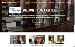 Madison Clinic Optometry website