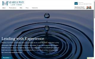 Marlowe Law Firm website