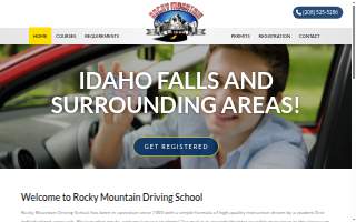Rocky Mountain Driving School website