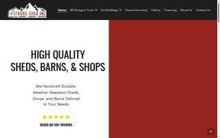 Strong Shed Inc. website