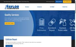 Taylor Body Shop website