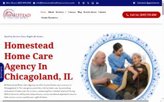 The Homestead Homecare website