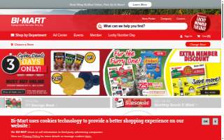 Bi-Mart Membership Discount Stores website