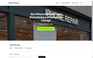 Refixd iPhones website