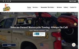 Semper Fi Motorcycle Towing of Star website