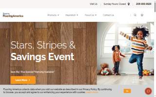 Beams Flooring America website