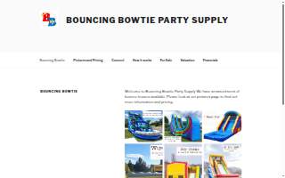 Bouncing Bowtie Party Supply website