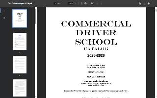 Commercial Driver School website