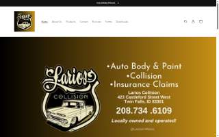 Larios Collision website