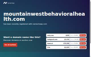 Mountain West Behavioral Health website