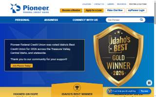 Pioneer Federal Credit Union | Twin Falls website