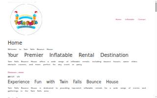 Twin Falls Bounce House website