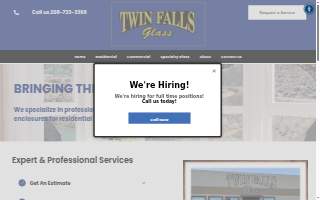 Twin Falls Glass website