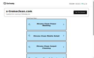 X-Treme Clean website