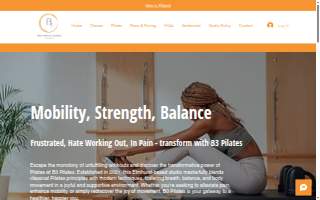 B3 Pilates website