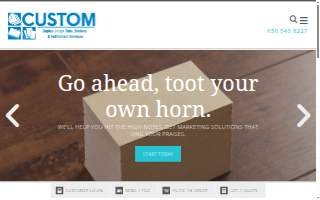 Custom Bindery Services website