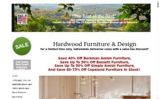 Hardwood Furniture & Design website