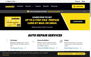 Meineke Car Care Center of Westbrook website