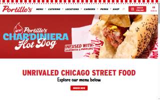 Portillo's Food Service website
