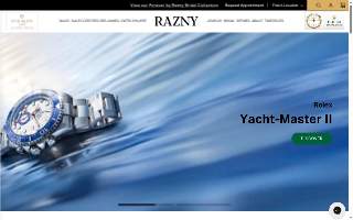 Razny Jewelers website