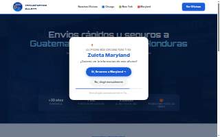 Transportes Zuleta of North Laurel website