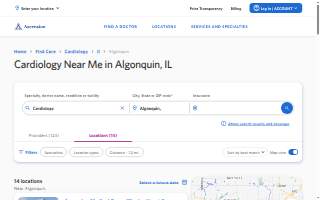 Ascension Medical Group Illinois - Heart & Vascular Care Algonquin website