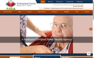 Emmanuel Home Health website