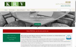 KRV Legal of Algonquin website