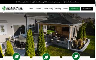 Seasonal Landscape Solutions website