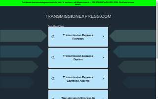 Transmission Express of Algonquin website