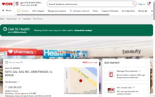 CVS Pharmacy of Alsip website