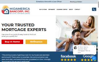 MidAmerica Bancorp, Inc. of Alsip website