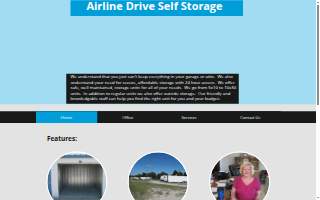 Airline Drive Self Storage website