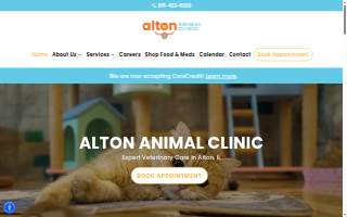 Alton Animal Clinic website