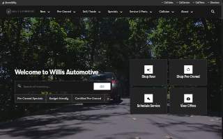 Willis Auto Spa website
