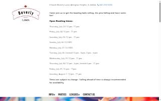 Beverly Lanes website